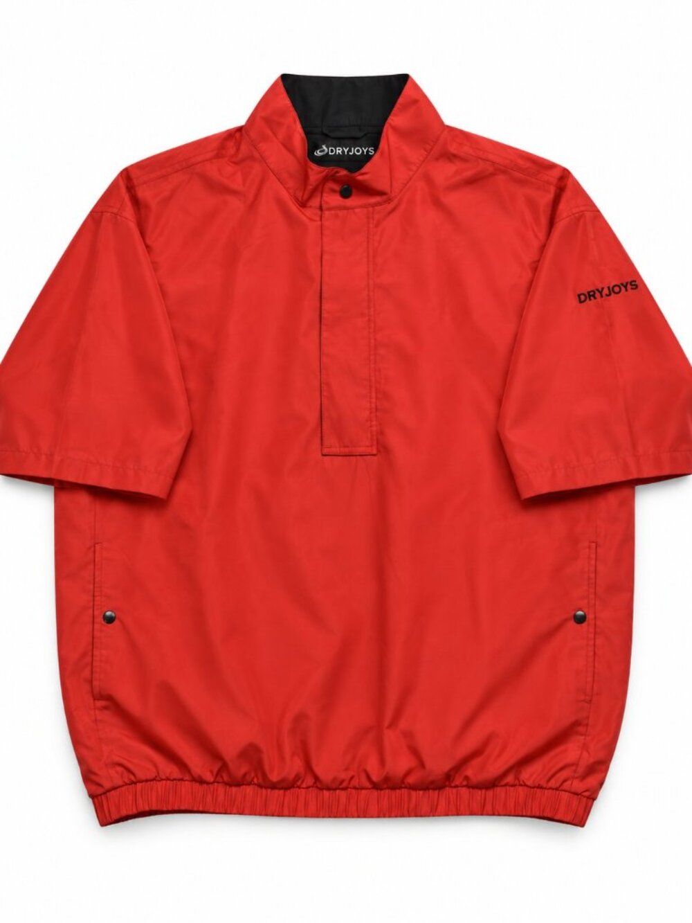 FootJoy DryJoys Red Short Sleeve Half-Zip Golf Windbreaker Pullover Mens XL
